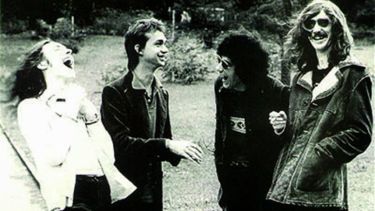 Los Serú: Pedro Aznar, David Lebón, Oscar Moro y Charly García.