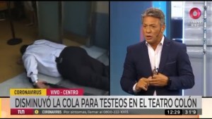Un movilero de Canal 9 se desmayó en vivo por el calor extremo
