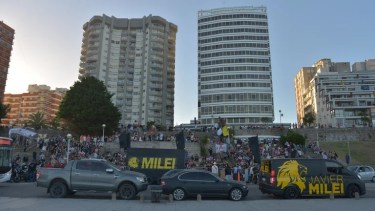 El lugar de Mar del Plata donde se realizó el sorteo. 