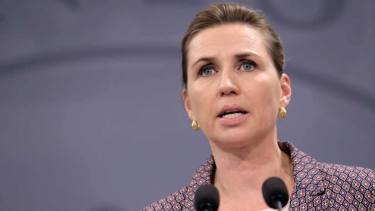 La primera ministra de Dinamarca, Mette Frederiksen. Foto: Twitter @RedRum2198