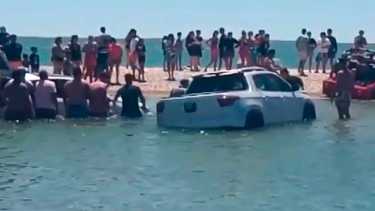 Los hechos se registraron cerca del mediodía, cuándo la pleamar estaba a punto de concretarse.