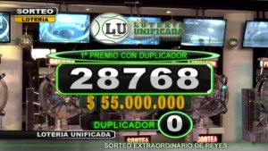 El Sorteo Extraordinario de Reyes fue para el 28.768