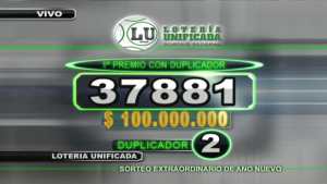 El Sorteo Extraordinario de Año Nuevo fue para el  37881