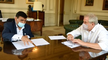 El intendente viajó hasta Buenos Aires para reunirse con el ministro Jaime Perczyk. Foto: gentileza.
