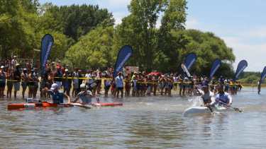 Electrizante final entre Pinta-Lucero y Vergauven- Catalano en el Balneario de Huergo, punto final de la segunda etapa. (Foto/Juan Thomes)