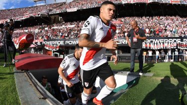 Juanfer Quintero amaneció con un cuadrop febril y no pudo participar del entrenamiento que realizó el plantel Millonario. Gentileza.