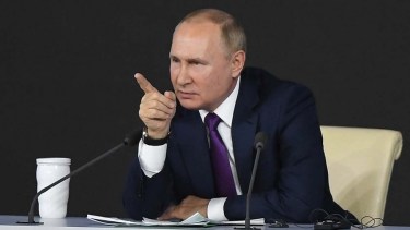 Putin apuntó a Estados Unidos por su  proceder en el conflicto entre Rusia y  Ucrania. Foto: AFP