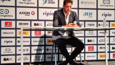 Entre lágrimas, Del Potro sorprendió a todos en la conferencia de prensa. 