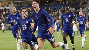Havertz festeja el gol definitivo, que llegó en el tiempo extra para Chelsea ante Palmeiras. 