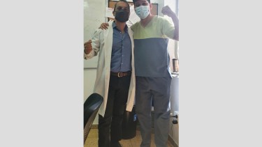 Los médicos festejaron en las redes sociales.  Foto: Twitter @JuanPolverini
