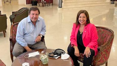 La foto del encuentro del lunes también fue una señal de tranquilidad hacia el interior del partido.