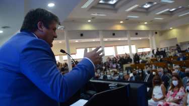 Gaido estimó que el superávit del 2022 será de $4.713 millones, mientras que el del 2021 fue de $1.045 millones.  Foto: Yamil Regules