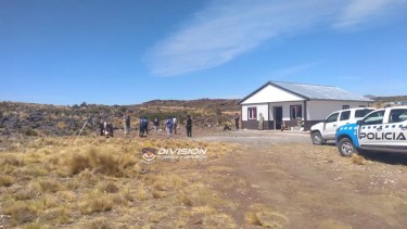l lugar donde fue hallado el hombre agredido. Foto: Prensa Policía de Neuquén 