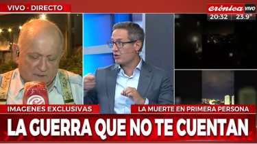 Chiche, a sus 78 años, volverá a cubrir otra guerra. Esta vez en Ucrania. Foto: Captura   Crónica HD. 