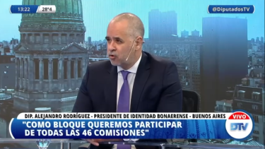 Alejandro Rodríguez, presidente del bloque Identidad Bonaerense consideró que es “un buen proyecto”.