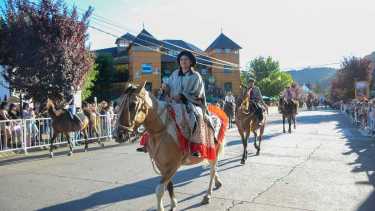 Desfile aniversario San Martín de los Andes . Foto Patricio Rodriguez