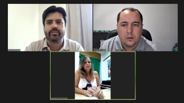 Los secretarios generales de Sitrajur, ATE y UnTER acordaron una estrategia gremial conjunta. Foto Gentileza.