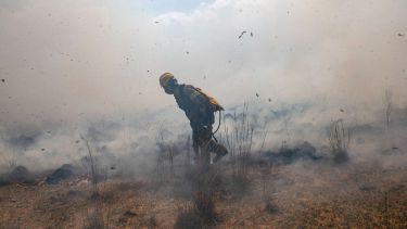 Aún hay 17 focos de incendios en Corrientes.