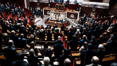La reunión de los representantes del bloque de la UE en París. 
