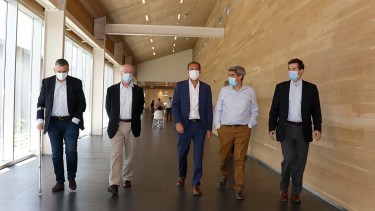 El gobernador Omar Gutiérrez y el presidente del Grupo Techint, Paolo Rocca, se reunieron esta tarde en Neuquén.
