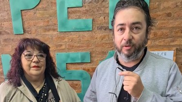Dora Seguel y Pablo Hodola dieron una charla por la Memoria, Verdad y Justicia (Foto: Andrea Vazquez)