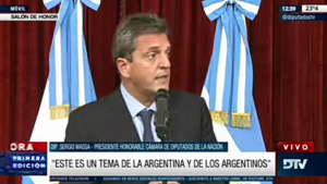 Massa habló en la previa del debate por el acuerdo con el FMI