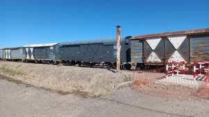 La lluvia ocasionó el descarrilamiento de los cinco vagones del tren de carga en el Oeste de Neuquén