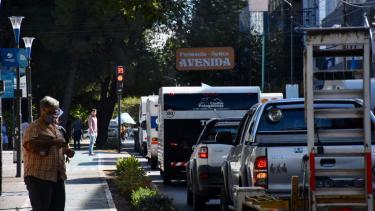 Rodanteros se movilizaron en Neuquén contra la homologación de carros. Foto: Matías Subat.