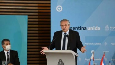 Alberto Fernández: "una de las causales del delito es la desigualdad". Foto Presidencia. 