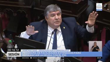 José Mayans apuntó contra Milei y la Ley Bases. Foto: Captura Senado