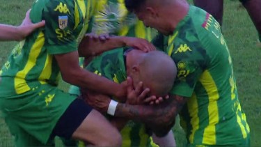 Santiago Silva reconoció que está feliz por volver a jugar y anotar un golazo. Gentileza.