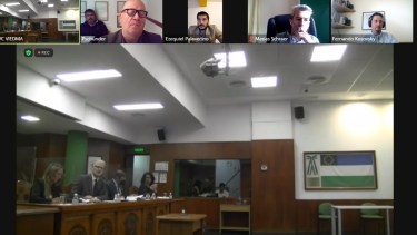 La audiencia judicial se extendió por tres horas. 