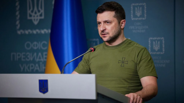 Volodimir Zelenski, presidente de Ucrania, felicitó a Milei por su triunfo. 
