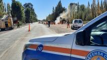 Imagen de Liberaron el tránsito en la Ruta 7 porque lograron reparar el caño de gas