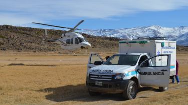 Un helicóptero se había sumado al operativo de búsqueda.  Foto: Tricao Malal Noticias 