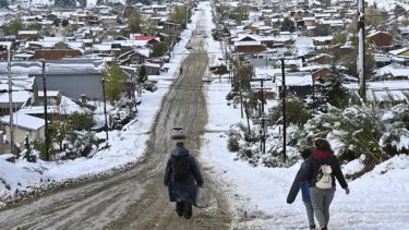 Se esperan otra nevada fuerte para esta noche y mañana.  Foto: archivo