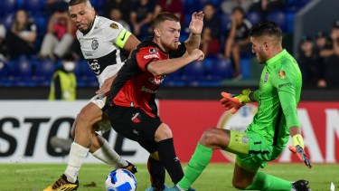 Colón empató sin goles frente a Olimpia. Foto: Gentileza Twitter @Libertadores