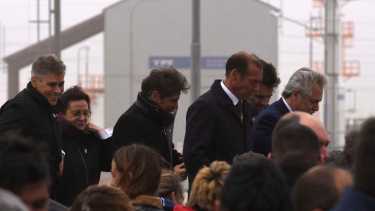 Gutiérrez fue parte del acto en el que se anunció la licitación de la obra. Foto: Matías Subat.