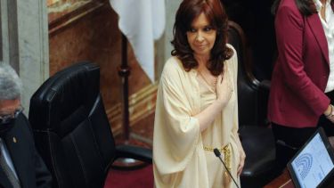 Cristina Fernández de Kirchner, presidenta del Senado