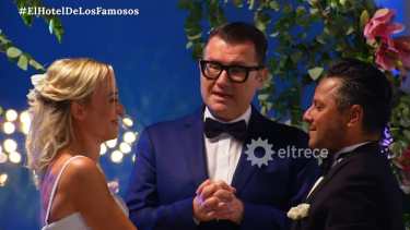 Sabrina Carballo y Chanchi Estévez tuvieron su boda en el Hotel de los Famosos. Foto: El TreceTV