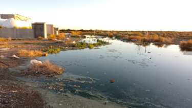 La licitación de las piletas de saneamiento es para trabajar los líquidos cloacales de viejos piletones de  descargas (foto Yamil Regules)