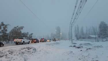 Así amaneció San Martín de los Andes este miércoles. (Foto prensa Municipio SMA).-