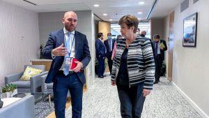 Guzmán, tras la reunión con Georgieva: «Las metas no se van a cambiar»