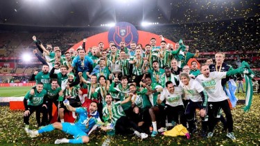 Betis ganó la Copa del Rey por tercera vez en su historia y lo festejó con todo. 