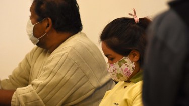 Juan Carlos Monsalve, acusado de ser el autor material, y su esposa Ana Perales, presunta instigadora. (Matías Subat)