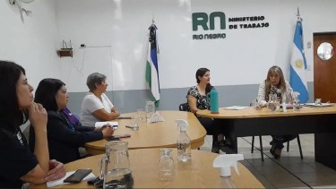 El encuentro se realizó en el Ministerio de Trabajo en Viedma. Foto: gentileza.
