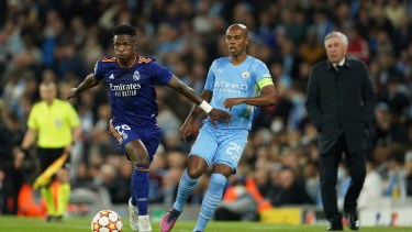 Vinicius Junior marcó el segundo gol de Real Madrid contra Manchester City. Foto: AP