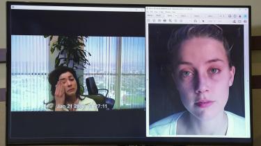 El testimonio de la amiga de Amber Herad y una de las imágenes de la actriz que compartieron sus abogados.