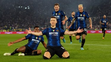 El croata Perisic marcó los dos goles de la remontada para Inter.