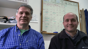 Innovadores. Los científicos Jerónimo Blostein (a la izquierda) y José Lipovetzky